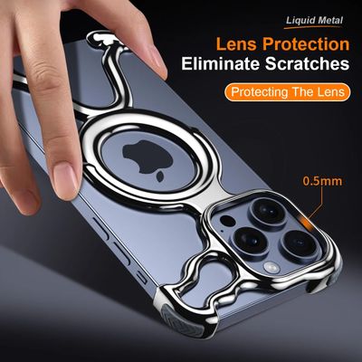 Irregular Magnetic Liquid Plating Phone Case For iPhone_img_5