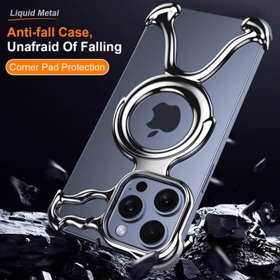 Irregular Magnetic Liquid Plating Phone Case For iPhone_img_3