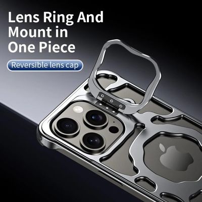 Luxury Magnetic Lens Ring Stand Frameless Phone Case_img_4