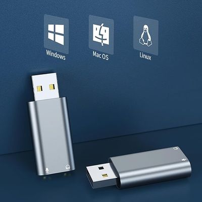USB Audio Adapter Sound Card - USB to 3.5mm (combo Port) Headphone and Mic Converter for Enhanced PC Audio Experience_img_5