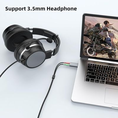 USB Audio Adapter Sound Card - USB to 3.5mm (combo Port) Headphone and Mic Converter for Enhanced PC Audio Experience_img_9