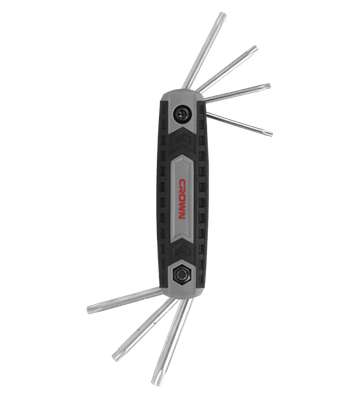 CROWN Professional 8pcs Foldable torx key set, CR-V, 8pcs; CPHOF-TMAX08_img_0