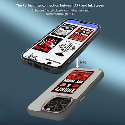 Eink Screen Smart NFC APP Refresh DIY Phone Case for Iphone_img_6