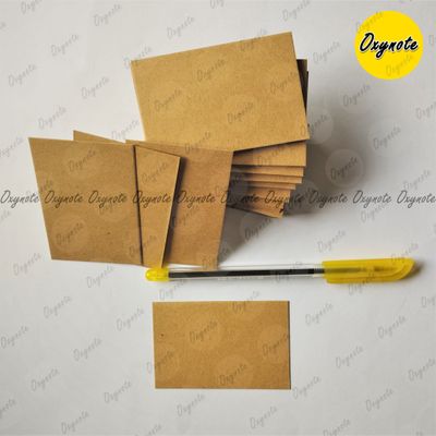 100 Pieces (3 inch x 2 inch) Mini Blank Brown Kraft Card - 400GSM_img_3