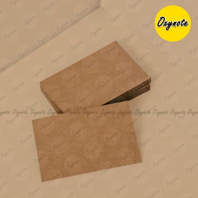 100 Pieces (3 inch x 2 inch) Mini Blank Brown Kraft Card - 400GSM_img_4
