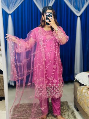 Pakistani Soft Net Sequence Three Piece_img_0