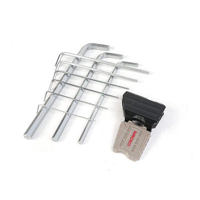 CROWN Professional 9pcs Hex key set ( Short | Long | Extra Long ), Flat head, CR-V, 9pcs; CPHOK-HMAX09_img_10