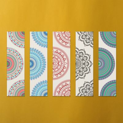 5 Pieces Mandala Art Bookmark by Oxynote_img_4