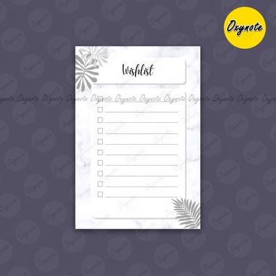 Checklist / Wishlist / List / Grocery & Shopping List (Mini Size) by OXYNOTE - 3.8 x 2.6 inch - 50 Sheets_img_2