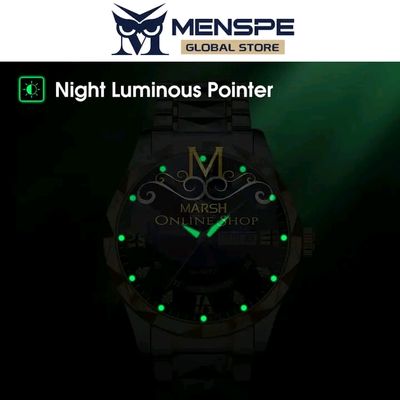 💥MENSPE Men's Fashion Watch Quartz Watch With Diamond Calendar Watch_img_6