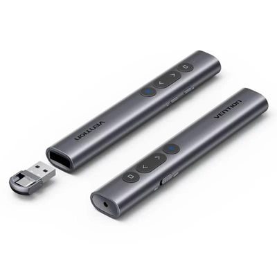 Vention Wireless Presentation Clicker with Red Laser Pointer – Gray_img_2