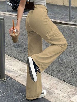 Beige Cargo Denim_img_1