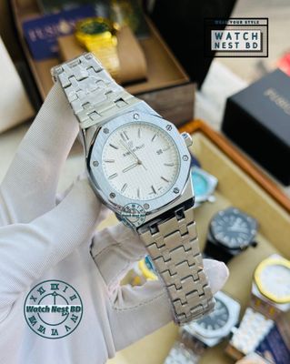 Audemars Piguet AP Silver White Quartz Movement Sqr Watch (AA Grade)_img_0