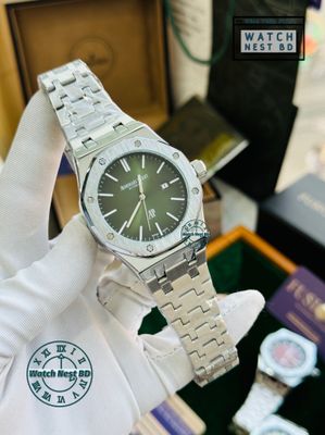 Audemars Piguet AP Silver Green Quartz Movement Plain Watch (AA Grade)_img_0