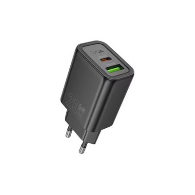 Hoco N61 20w Charger And Type-C To Type-C Cable_img_0
