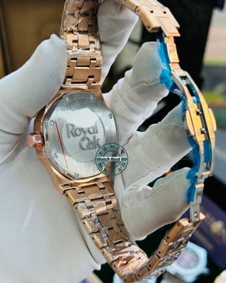 Audemars Piguet AP Rose Gold Chocolate Quartz Movement Watch (AA Grade)_img_2