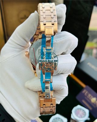Audemars Piguet AP Rose Gold Chocolate Quartz Movement Watch (AA Grade)_img_3