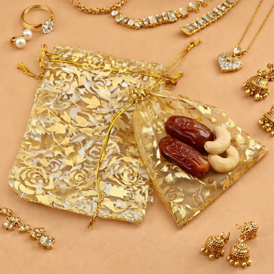 Premium Organza Mini Gift Pouch Bag 9*12 cm (3.5x4.72inc)_img_0