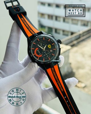 Ferrari Orange Chronograph Watch (AA Grade!)_img_0