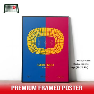 🟥🟦Camp Nou Legacy – Illustrated Poster Design_img_0
