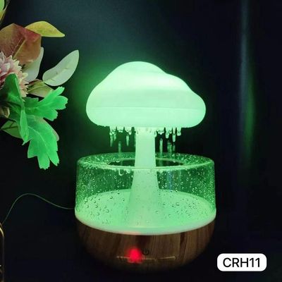 Rain Cloud Night Light Humidifier with Raining Water Drop Sound Oil Diffuser for Bedroom_img_5