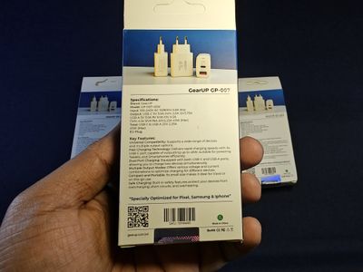GearUP GP007 45W Fast Charging PD 3.0+ QC 3.0 USB Wall Charger_img_3