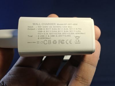 GearUP GP007 45W Fast Charging PD 3.0+ QC 3.0 USB Wall Charger_img_7