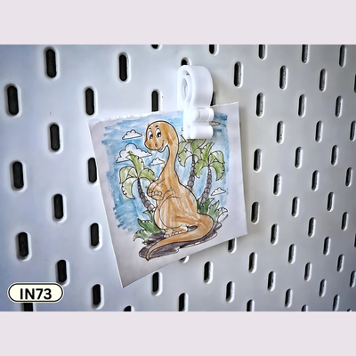 Quick-Lock Pegboard Clip — Lever-Clamp Note & Photo Holder | InDecorBD_img_0