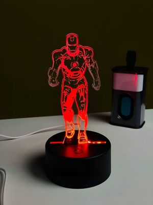 GearUP Acrylic Multicolor Night Lamp (IRON MAN) – BLACK_img_2