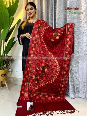 প্রিমিয়াম কোয়ালিটি অরজিনাল কাশ্মীরি শাল (LF-SAWAL-08)_img_0