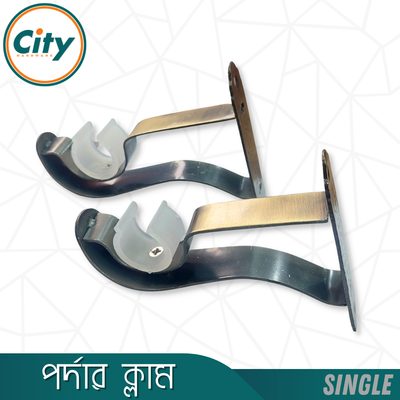 ১ জোড়া (২ পিস) অ্যান্টিক ব্রাস পালিশ করা সিংগেল পর্দার পাইপ হোল্ডার সাইড ক্লাম্প ১ ইঞ্চি পাইপের জন্য_img_1