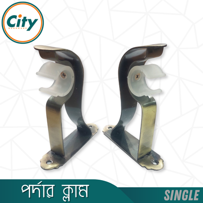 ১ জোড়া (২ পিস) অ্যান্টিক ব্রাস পালিশ করা সিংগেল পর্দার পাইপ হোল্ডার সাইড ক্লাম্প ১ ইঞ্চি পাইপের জন্য_img_2