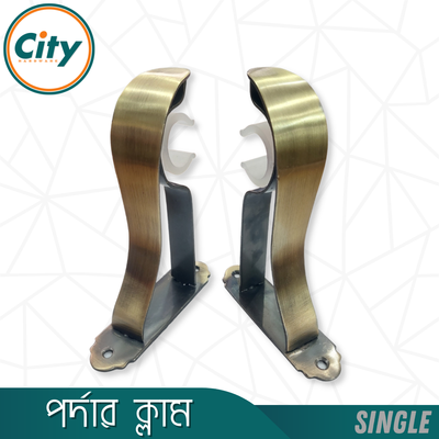 ১ জোড়া (২ পিস) অ্যান্টিক ব্রাস পালিশ করা সিংগেল পর্দার পাইপ হোল্ডার সাইড ক্লাম্প ১ ইঞ্চি পাইপের জন্য_img_3