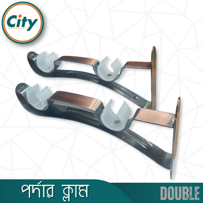 ১ জোড়া (২ পিস) অ্যান্টিক পালিশ করা ডাবল পর্দার পাইপ হোল্ডার সাইড ক্লাম্প ১ ইঞ্চি পাইপের জন্য_img_1