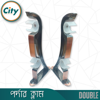 ১ জোড়া (২ পিস) অ্যান্টিক পালিশ করা ডাবল পর্দার পাইপ হোল্ডার সাইড ক্লাম্প ১ ইঞ্চি পাইপের জন্য_img_3