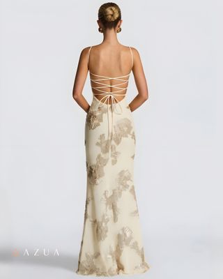 Floral Embroidered Party Gown_img_2