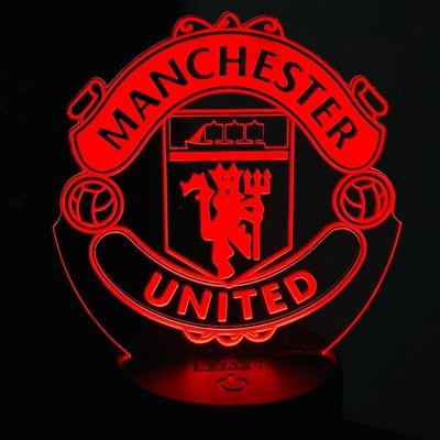 GearUP Acrylic Multicolor Night Lamp Black (Manchester United F.C.)_img_0