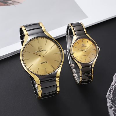 Stylish & Fashionable Stainless Steel Analog Wrist Watch Men & Women Couple Set_img_4
