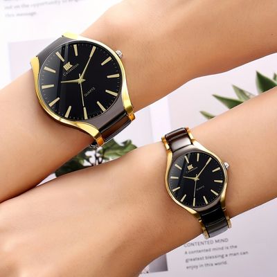 Stylish & Fashionable Stainless Steel Analog Wrist Watch Men & Women Couple Set_img_7