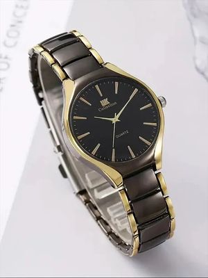 Stylish & Fashionable Stainless Steel Analog Wrist Watch Men & Women Couple Set_img_8