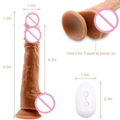 Electric Remote Telescopic Big Penis Vibrator Super Realistic Dildo 360° Rotation Clit G Spot Massage Sex Toy Machines for Women_img_3