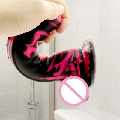 Smooth Realistic Big Dildo Soft Silicone Simulation Penis with Strong Suction Cup Base Gay Masturbator Adult Sex Toys for Women_img_1