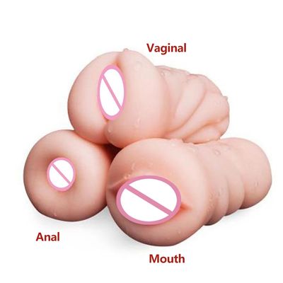 Three Designs Soft Skin Feeling Rubber Vagina Pocket Adult Oral Sex Products Male Masturbation Toys Blow Job Sex Toys For Men_img_0