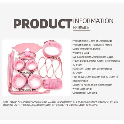 Sexy Leather for Couples Exotic Accessories BDSM Kits Plush Sex Bondage Set Handcuffs Sex Games Whip Gag Nipple Clamps Sex Toys_img_5