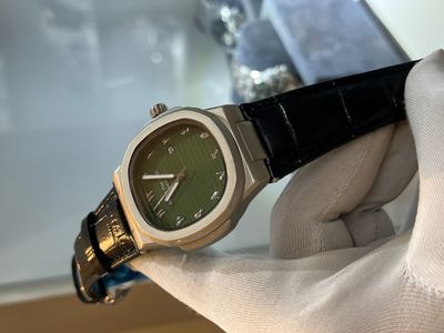 Patek Green Dial Black Belt Arabic_img_0