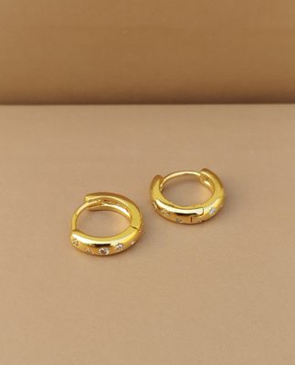 Celestial Huggie hoop earrings_img_1
