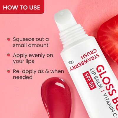 Vitamin C + E Brightening Lip Balm with SPF 50+ : Strawberry crush_img_2