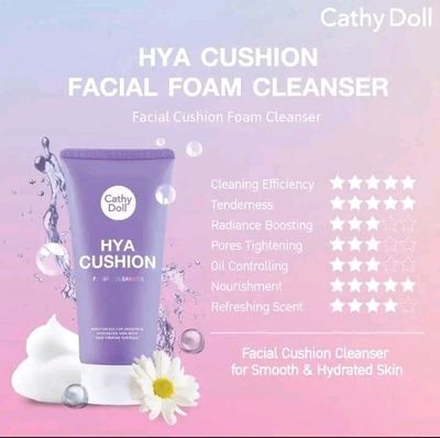 Cathy Doll Hya Cushion Facial Foam Cleanser 120ml Face Wash_img_2