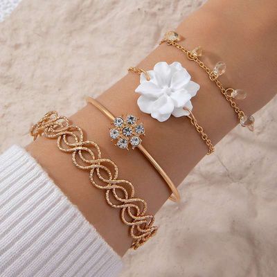 4pcs Flower Bracelet Set_img_0