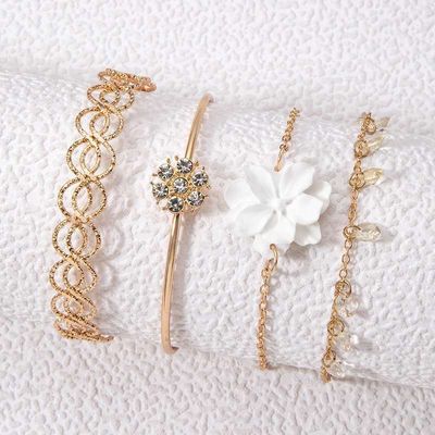4pcs Flower Bracelet Set_img_1